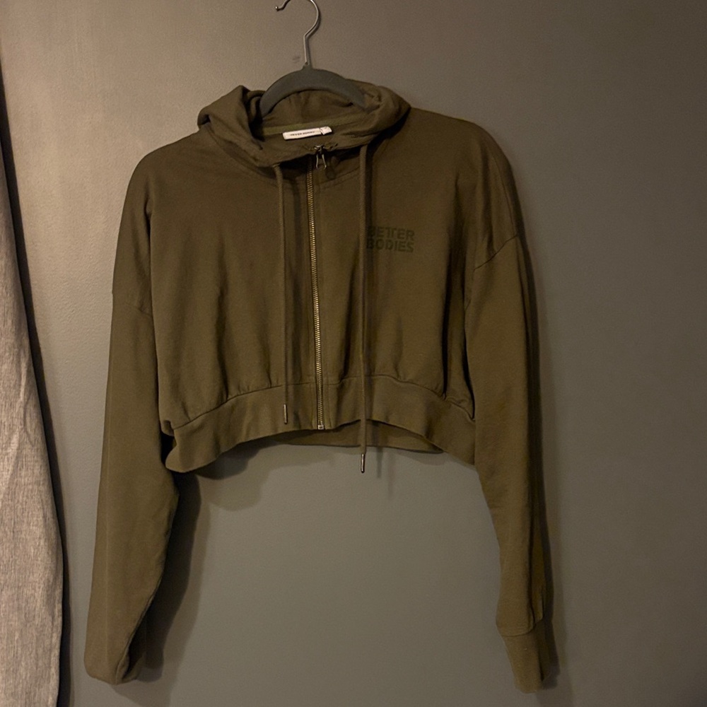 BETTER BODIES Olive Green Hoodie